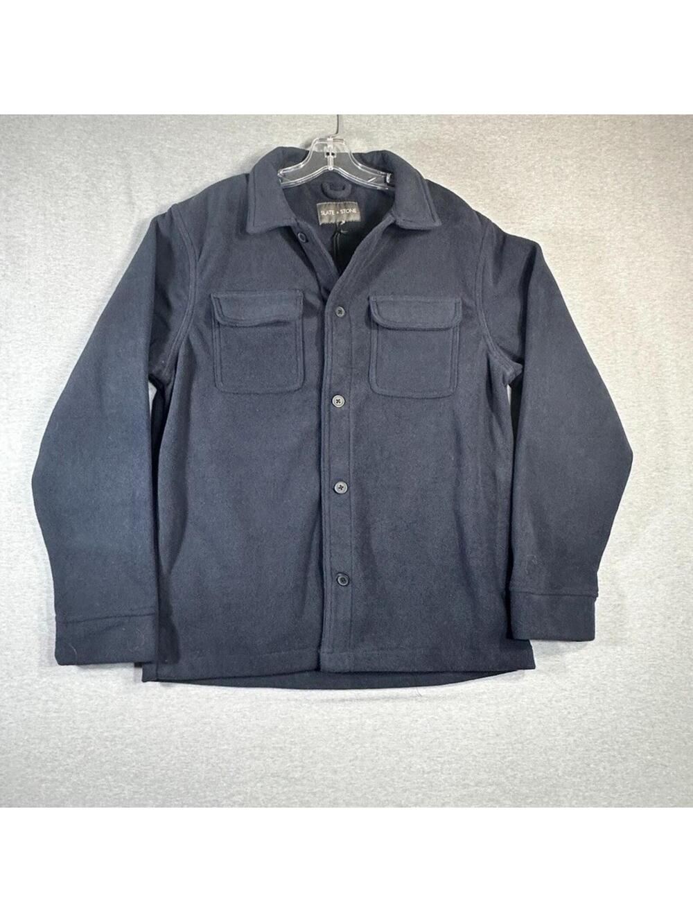 Slate & Stone Polarfleece Shirt Jacket Navy size Medium (M) - NWT